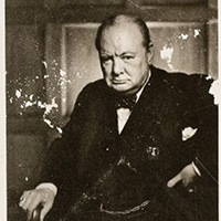 portrait of winston churchill